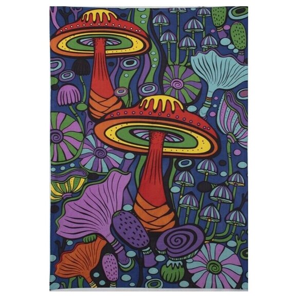 Mikio Other - New 3D Mushroom Psychedelic 60x90 Wall Hanging Decor Tapestry Art Wall Hanging